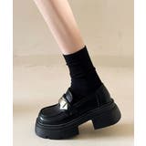 レディース ボリュームソール靴スクール風パンプス トラックソール | SUNSHINE CLOSET | 詳細画像6
