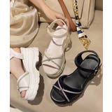 アンクルスストラップサンダル エレガント ラインストーンリボンサマーサンダル | SUNSHINE CLOSET | 詳細画像6