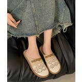 リネンライク レース調フラットサンダルナチュラル 美脚サマーサンダル通気性ぺたん… | SUNSHINE CLOSET | 詳細画像14 