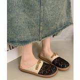リネンライク レース調フラットサンダルナチュラル 美脚サマーサンダル通気性ぺたん… | SUNSHINE CLOSET | 詳細画像2 