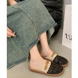 リネンライク レース調フラットサンダルナチュラル 美脚サマーサンダル通気性ぺたん… | SUNSHINE CLOSET | 詳細画像4 