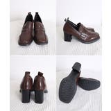 歩きやすい チャンキーヒールパンプス 疲れないPUレザー靴 | SUNSHINE CLOSET | 詳細画像21