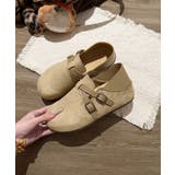 インヒール厚底靴 ラウンドトゥスリッポンレトロカジュアルモカシン ダブルベルトモ… | SUNSHINE CLOSET | 詳細画像7 