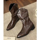 レディース 上品ポインテッドトゥドレープミドルブーツ美脚見え韓国風ショートブーツ… | SUNSHINE CLOSET | 詳細画像16 