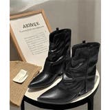 レディース 美脚ポインテッドブーツ ヴィンテージ風レザー調カバーブーツ | SUNSHINE CLOSET | 詳細画像25 