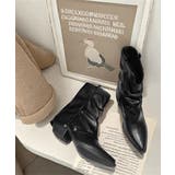 レディース 美脚ポインテッドブーツ ヴィンテージ風レザー調カバーブーツ | SUNSHINE CLOSET | 詳細画像26 