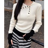 大人可愛い韓国風セーター 細身ニットレディース きれいめタイトニットカットソー | SUNSHINE CLOSET | 詳細画像6