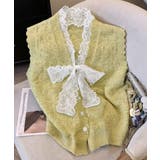 ニットベストネックラインレースニットジレ | SUNSHINE CLOSET | 詳細画像14 