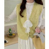 ニットベストネックラインレースニットジレ | SUNSHINE CLOSET | 詳細画像5 