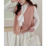 ニットベストネックラインレースニットジレ | SUNSHINE CLOSET | 詳細画像7 