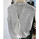 ニットベストネックラインレースニットジレ | SUNSHINE CLOSET | 詳細画像8 