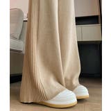 サイド縦ラインニットパンツ ワイドパンツ | SUNSHINE CLOSET | 詳細画像15 