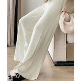 サイド縦ラインニットパンツ ワイドパンツ | SUNSHINE CLOSET | 詳細画像17 