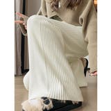 サイド縦ラインニットパンツ ワイドパンツ | SUNSHINE CLOSET | 詳細画像19 