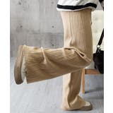 サイド縦ラインニットパンツ ワイドパンツ | SUNSHINE CLOSET | 詳細画像21 