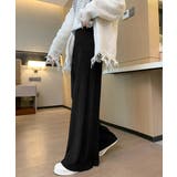 サイド縦ラインニットパンツ ワイドパンツ | SUNSHINE CLOSET | 詳細画像6 