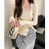 メロウフリルニット フロントスリット秋服 | SUNSHINE CLOSET | 詳細画像2 