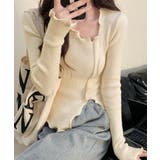 メロウフリルニット フロントスリット秋服 | SUNSHINE CLOSET | 詳細画像5 