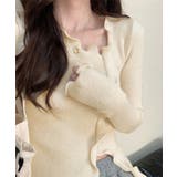 メロウフリルニット フロントスリット秋服 | SUNSHINE CLOSET | 詳細画像6 