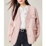 ツイード風ニットジャケットレディース上品 | SUNSHINE CLOSET | 詳細画像17 