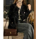 ツイード風ニットジャケットレディース上品 | SUNSHINE CLOSET | 詳細画像5 