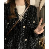 ツイード風ニットジャケットレディース上品 | SUNSHINE CLOSET | 詳細画像6 