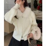 ファー襟ニットカーディガン ダブルジップ | SUNSHINE CLOSET | 詳細画像16 