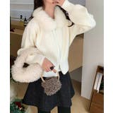 ファー襟ニットカーディガン ダブルジップ | SUNSHINE CLOSET | 詳細画像17 