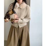 ファー襟ニットカーディガン ダブルジップ | SUNSHINE CLOSET | 詳細画像19 