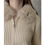 ファー襟ニットカーディガン ダブルジップ | SUNSHINE CLOSET | 詳細画像27 
