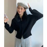 ファー襟ニットカーディガン ダブルジップ | SUNSHINE CLOSET | 詳細画像7 