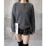 ハートボタンニットトップス ハーフボタン | SUNSHINE CLOSET | 詳細画像10