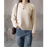 ハートボタンニットトップス ハーフボタン | SUNSHINE CLOSET | 詳細画像14