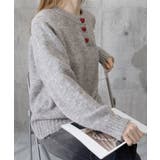 ハートボタンニットトップス ハーフボタン | SUNSHINE CLOSET | 詳細画像19