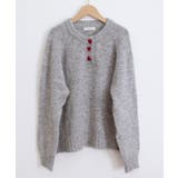 ハートボタンニットトップス ハーフボタン | SUNSHINE CLOSET | 詳細画像23