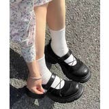 クロスコードメリージェーンスニーカー 履きやすい 美脚見えバレエスニーカー | SUNSHINE CLOSET | 詳細画像9 