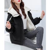 配色フード付き中綿ジャケットレディース冬 | SUNSHINE CLOSET | 詳細画像8 