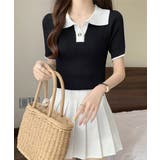 レディース 配色カットソー 通勤通学ニットソー | SUNSHINE CLOSET | 詳細画像5 