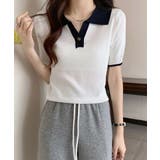レディース 配色カットソー 通勤通学ニットソー | SUNSHINE CLOSET | 詳細画像6 