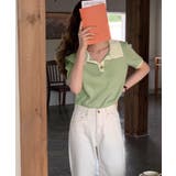 レディース 配色カットソー 通勤通学ニットソー | SUNSHINE CLOSET | 詳細画像9 