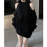 オープンショルダーニットワンピースミニ丈 | SUNSHINE CLOSET | 詳細画像10