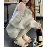 オープンショルダーニットワンピースミニ丈 | SUNSHINE CLOSET | 詳細画像14