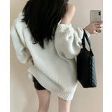 オープンショルダーニットワンピースミニ丈 | SUNSHINE CLOSET | 詳細画像19