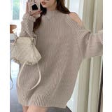 オープンショルダーニットワンピースミニ丈 | SUNSHINE CLOSET | 詳細画像2