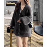 シャギーニットカーディガンVネック秋冬服 | SUNSHINE CLOSET | 詳細画像1