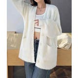 シャギーニットカーディガンVネック秋冬服 | SUNSHINE CLOSET | 詳細画像10