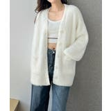 シャギーニットカーディガンVネック秋冬服 | SUNSHINE CLOSET | 詳細画像9