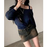 オフショルダーニットトップス肩見せ秋冬服 | SUNSHINE CLOSET | 詳細画像10 