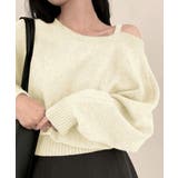 オフショルダーニットトップス肩見せ秋冬服 | SUNSHINE CLOSET | 詳細画像15 