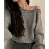 オフショルダーニットトップス肩見せ秋冬服 | SUNSHINE CLOSET | 詳細画像18 